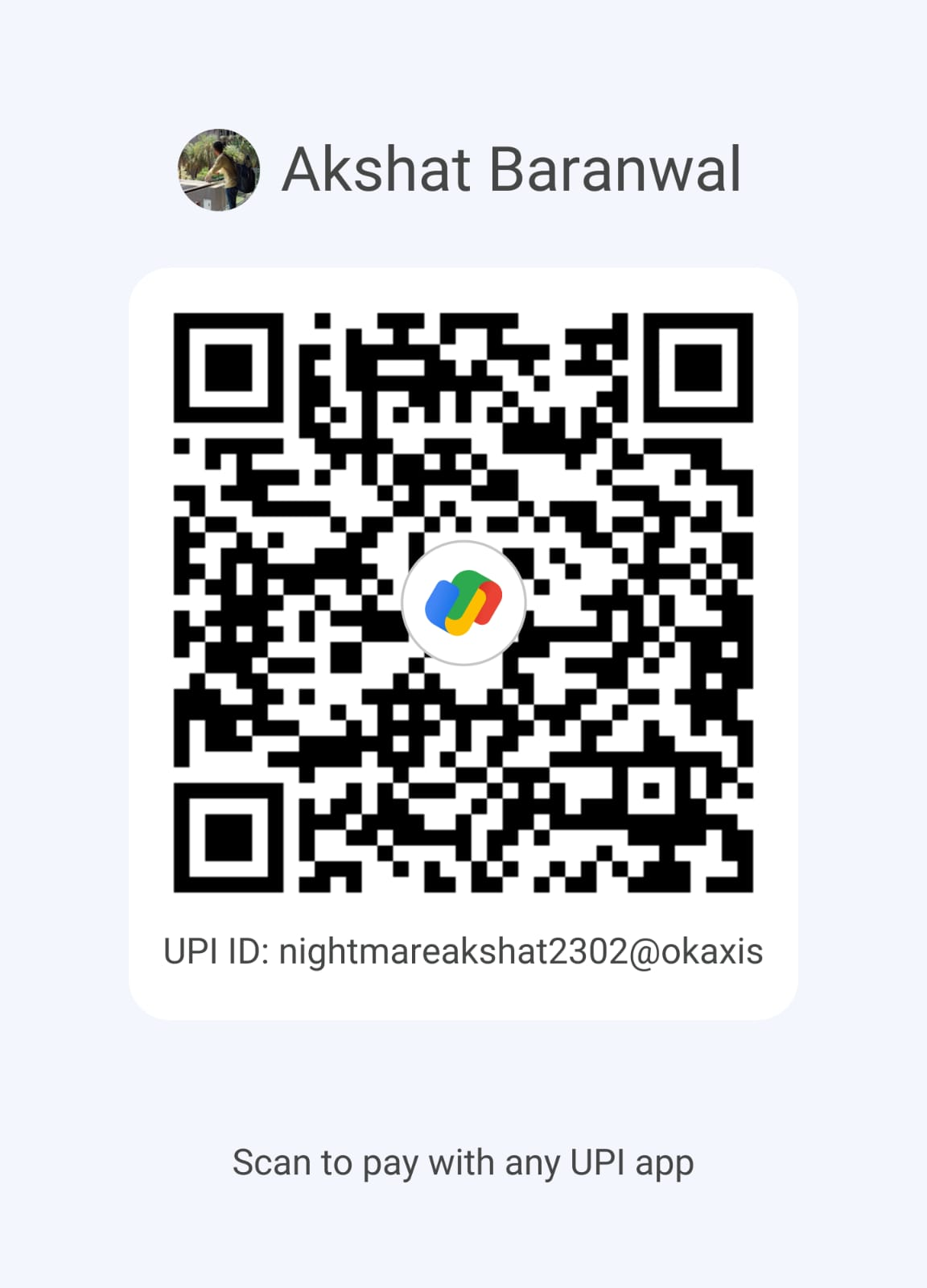 UPI QR — Akshat Baranwal